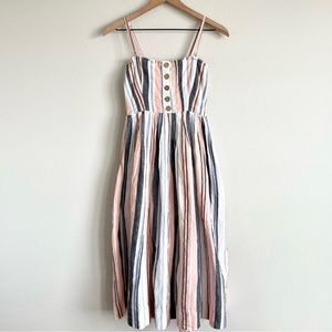 Free People Lilah Striped Midi dress